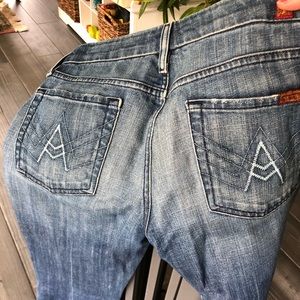 For all mankind A pocket jeans, size 27, blue A